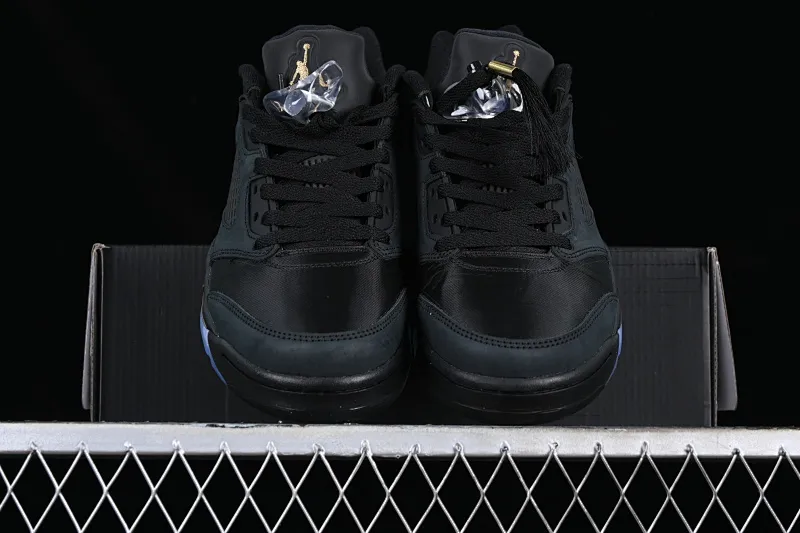 All categories Air Jordan Jordan series basketball shoes Air Jordan 5 Air Jordan 5 Low "Wings" AJ5 Joe 5 black gold cloth low-top basketball shoes DJ1094-001